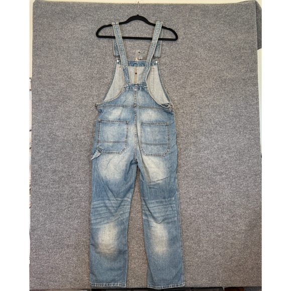 BDG Overalls Women 27 Blue Faded Denim Outdoor Utility Pockets Carpenter Y2K 90s - Picture 9 of 12